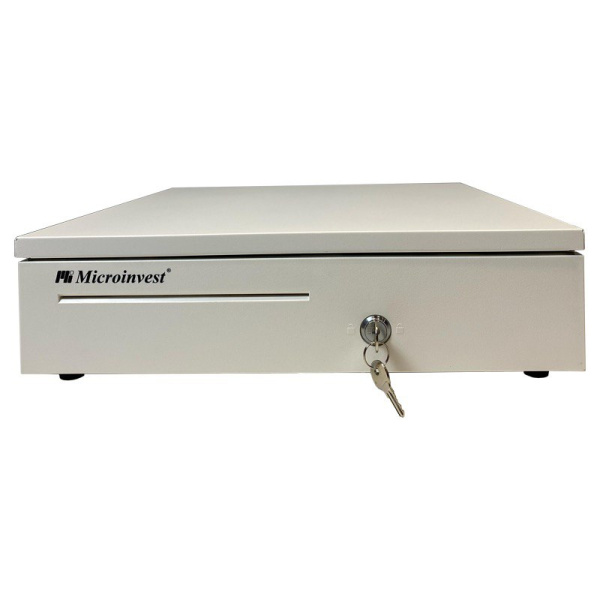 Денежный ящик Microinvewst LB-4042  автомат., 405*420*100, белый, большой  - торговое оборудование.